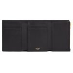 CELINE FINE WALLET VICTOIRE IN SUPPLE GRAINED CALFSKIN BLACK