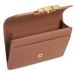 CELINE CARD HOLDER WITH FLAP TRIOMPHE IN SHINY CALFSKIN BRONZE