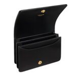 CELINE TRIOMPHE BUSINESS CARD HOLDER IN SHINY CALFSKIN BLACK