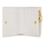 CELINE COMPACT WALLET TRIOMPHE CHARMS IN GRAINED CALFSKIN RICE