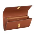 CELINE LARGE WALLET 16 IN SATINATED CALFSKIN TAN