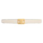 CELINE MEDIUM REVERSIBLE FRAMED TRIOMPHE BELT IN TAURILLON TAN-RICE