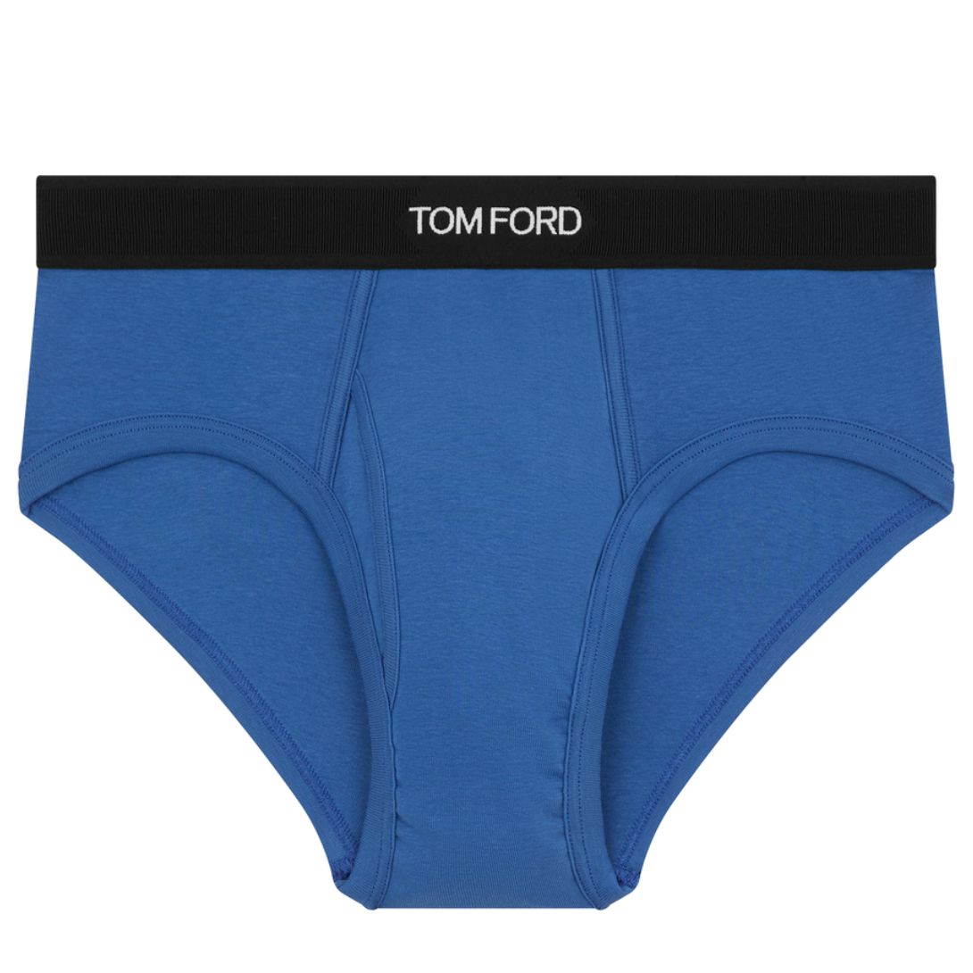 8 TOM FORD COTTON BRIEFS COBALT BLUE