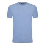 TOM FORD COTTON BLEND MELANGE CREW NECK T SHIRT BLACK