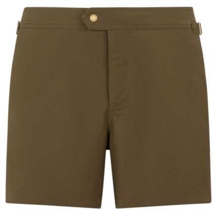 TOM FORD NYLON SWIM SHORT MILITARY GREEN
