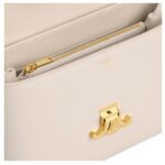 CELINE MEDIUM NINO BAG IN SMOOTH SATINATED CALFSKIN PALE BEIGE