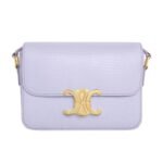 CELINE TEEN TRIOMPHE BAG IN LIZARD VINTAGE ROSE