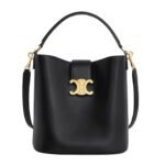 CELINE MEDIUM BUCKET LOUISE IN SMOOTH CALFSKIN EBONY