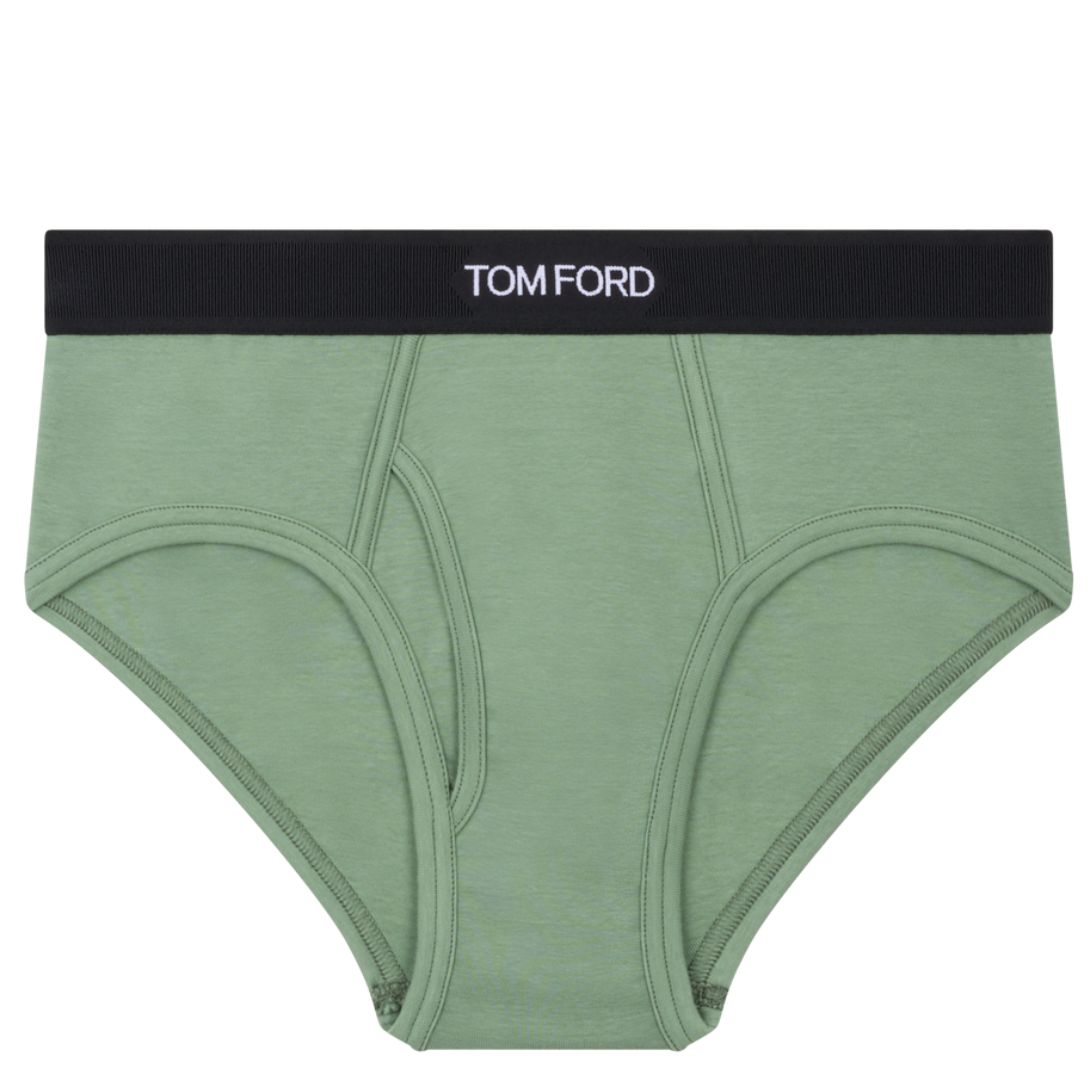 9 TOM FORD COTTON BRIEFS PALE SAGE