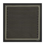 TOM FORD POLKA DOT SQUARE DESIGN POCKET SQUARE SILVER BLUE