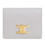 CELINE TRIOMPHE BUSINESS CARD HOLDER IN SHINY CALFSKIN BLACK
