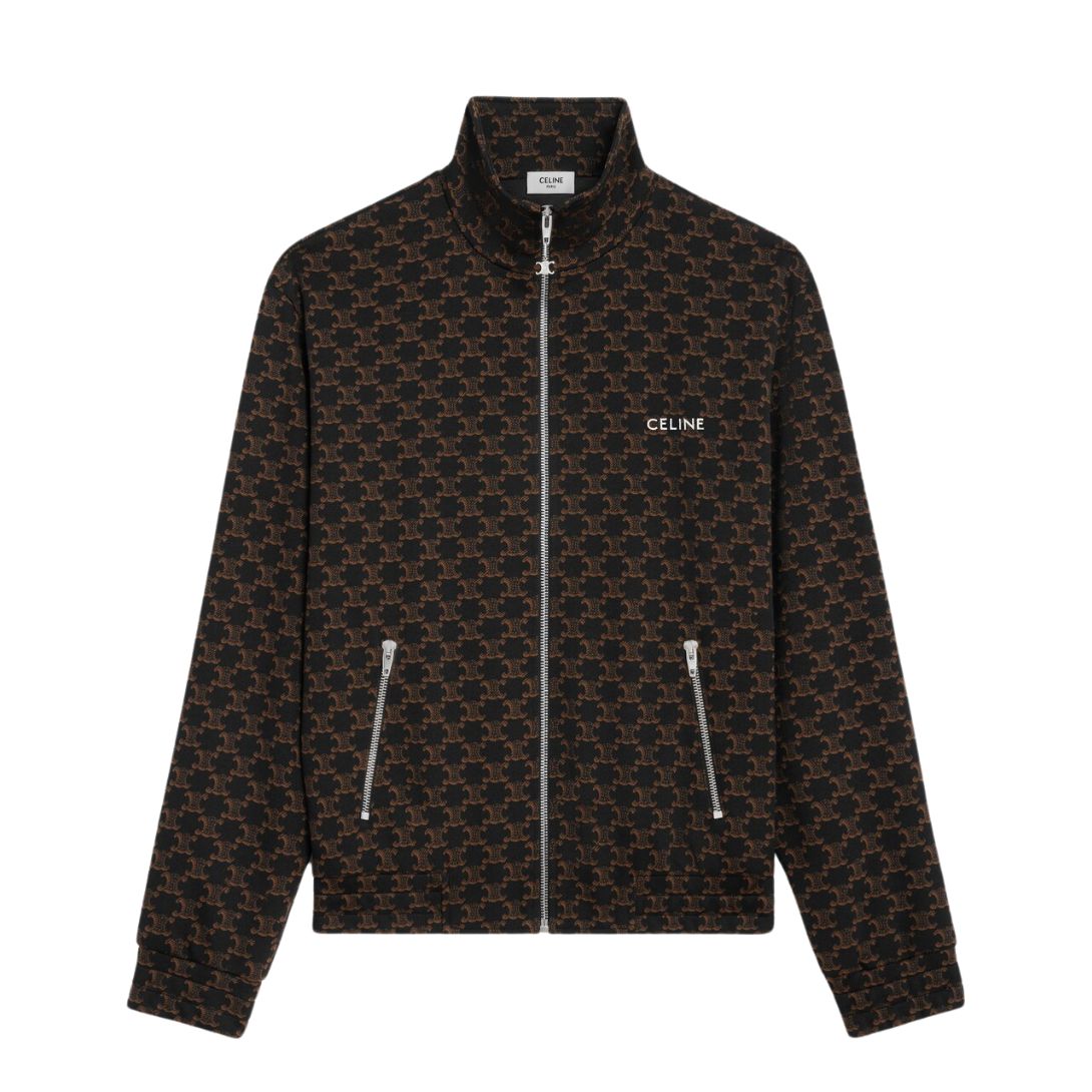 1 CELINE TRACKSUIT JACKET IN MONOGRAM JERSEY