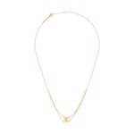 CELINE TRIOMPHE SUSPENDED NECKLACE IN BRASS WITH GOLD FINISH