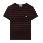 CELINE TRIOMPHE REGULAR T SHIRT IN STRIPED JERSEY