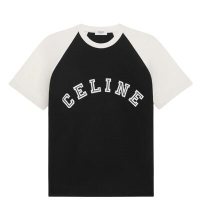 CELINE LOOSE T SHIRT IN COTTON JERSEY VINTAGE BURGUNDY