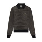 CELINE TRIOMPHE POLO SHIRT IN STRIPED JERSEY