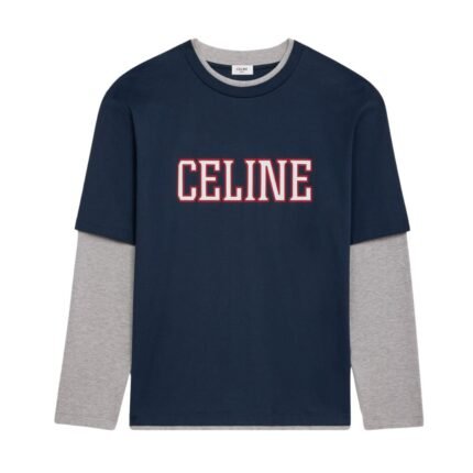 CELINE LOOSE T SHIRT IN COTTON JERSEY