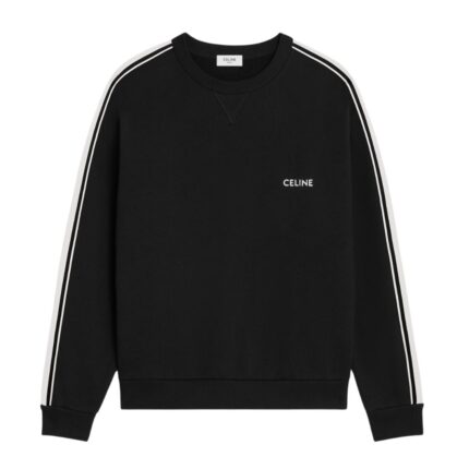 CELINE LOOSE SWEATSHIRT IN COTTON FLEECE DEEP NAVY