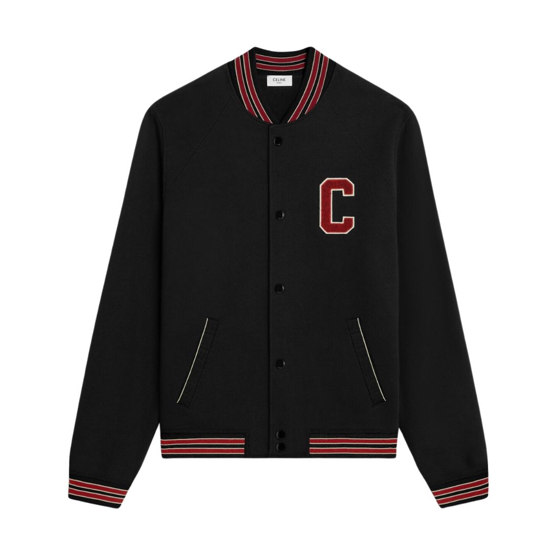 1 CELINE PARIS TEDDY JACKET IN COLLEGE FLEECE