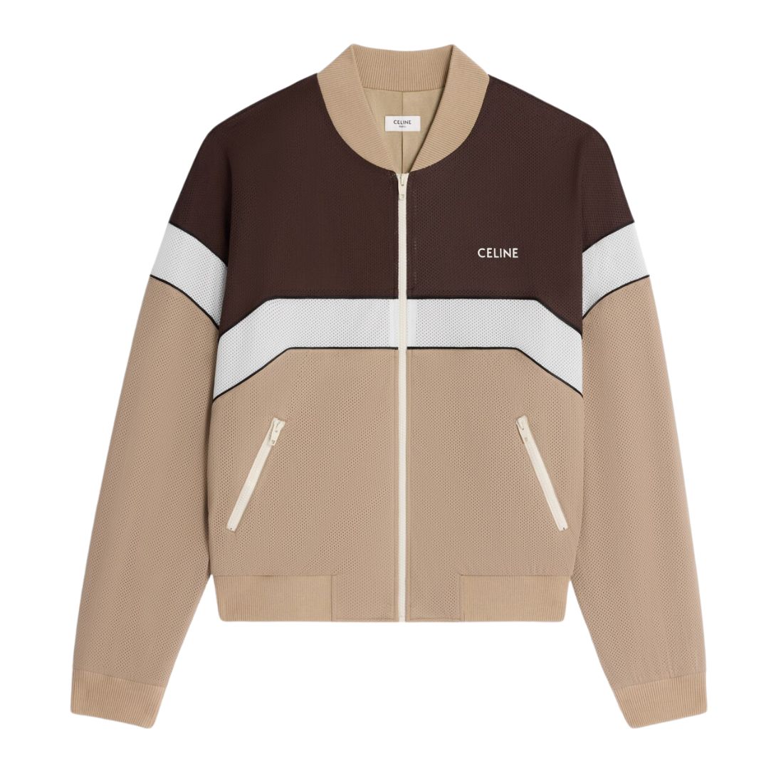 1 CELINE TRACKSUIT JACKET IN TECHNICAL MESH JERSEY