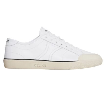 CELINE ALAN AS 01 LOW LACE UP SNEAKER IN CALFSKIN