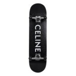 CELINE SKATEBOARD IN TEXTURED SNAKE AND CELINE PRINT