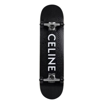CELINE SKATEBOARD IN TEXTURED SNAKE AND CELINE PRINT