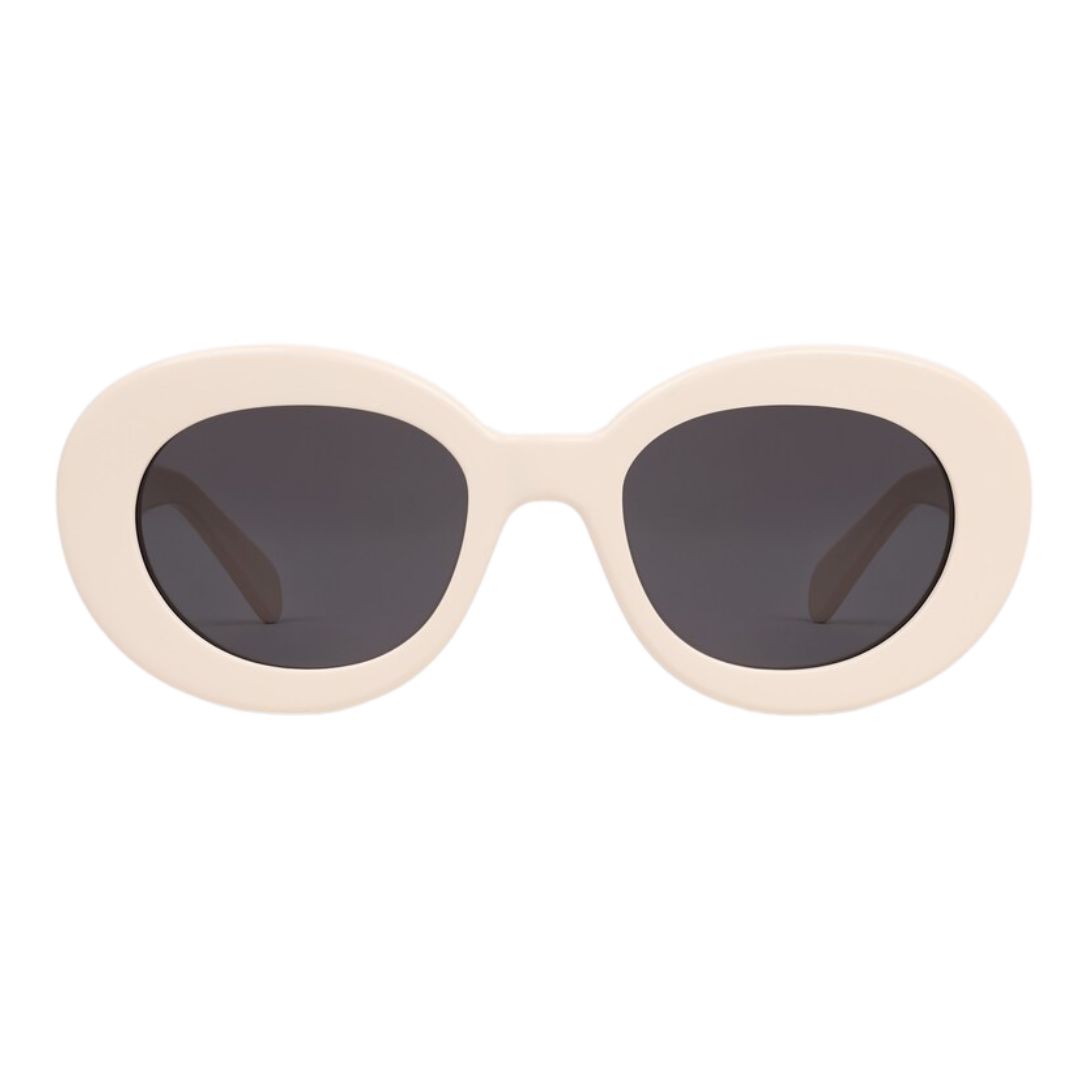 1 CELINE TRIOMPHE SKATE 01 SUNGLASSES IN ACETATE IVORY