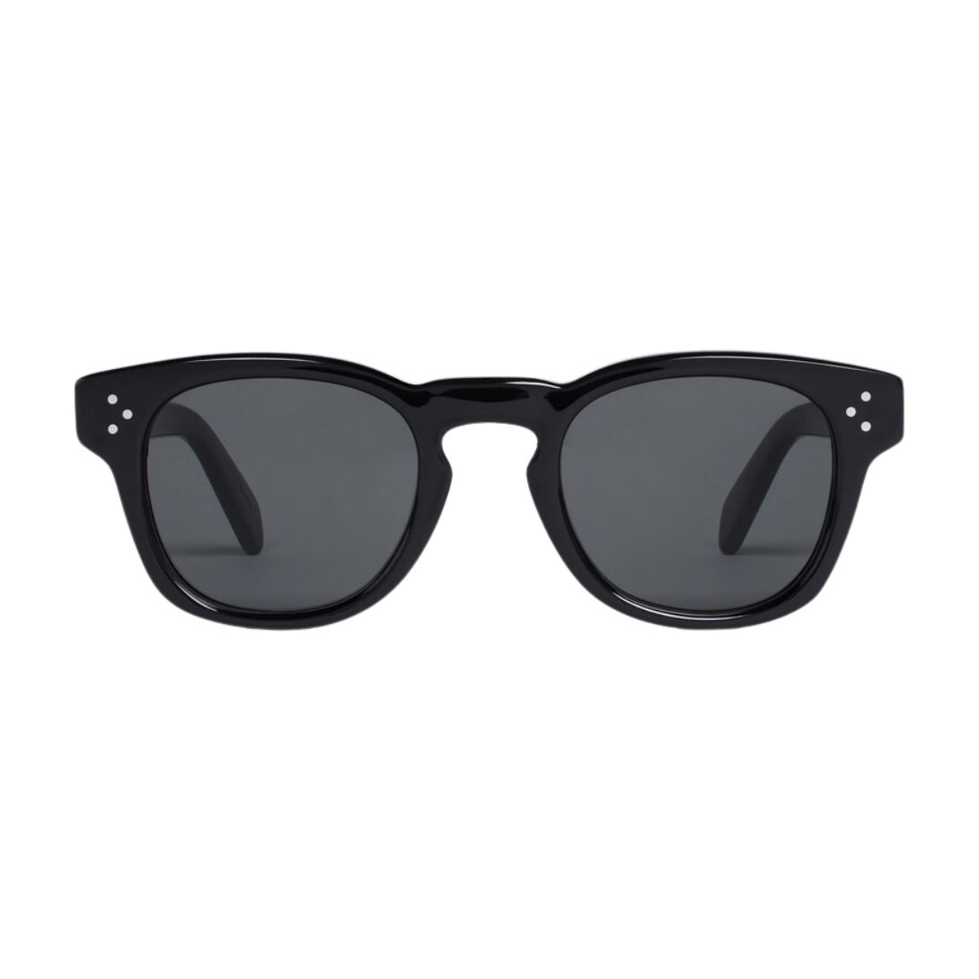 1 CELINE BLACK FRAME 42 SUNGLASSES IN ACETATE BLACK
