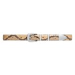 CELINE MEDIUM WESTERN BELT IN PYTHON PRINTED CALFSKIN