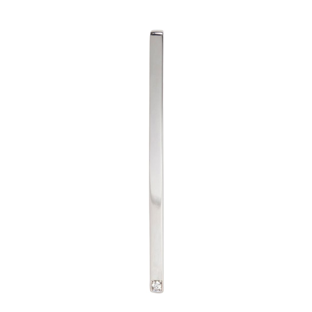 1 CELINE SENTIMENTAL STRAIGHT EARRING IN WHITE GOLD AND DIAMOND