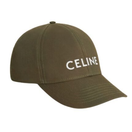 CELINE BASEBALL CAP IN COTTON KHAKI