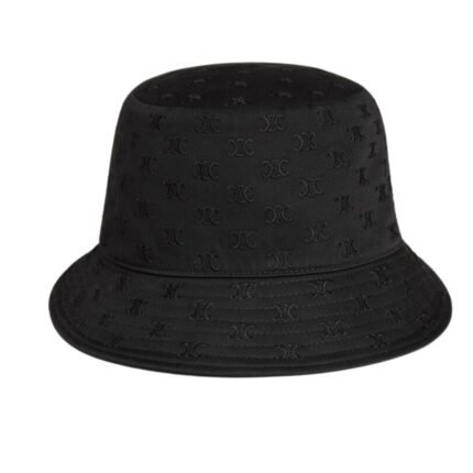 CELINE MINI TRIOMPHE BUCKET HAT IN COTTON