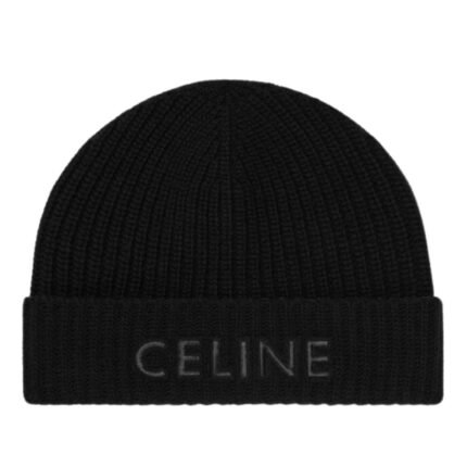 CELINE BEANIE IN MONOCHROMIC WOOL