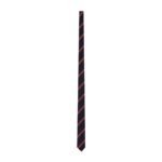 CELINE THIN TIE IN STRIPED SILK