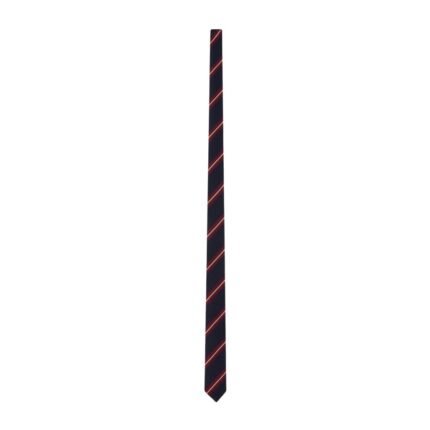 CELINE THIN TIE IN STRIPED SILK