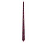 CELINE THIN TIE IN BLASON SILK JACQUARD