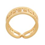 CELINE TRIOMPHE MULTI RING IN BRASS WITH GOLD FINISH