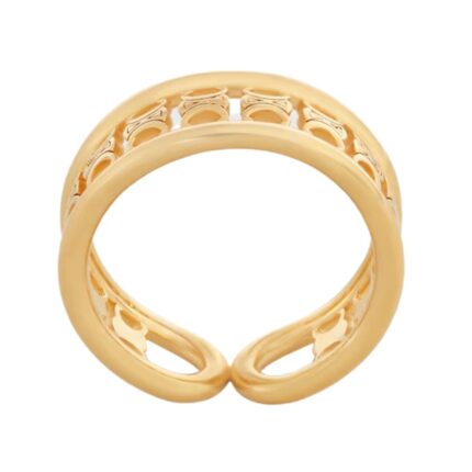 CELINE TRIOMPHE MULTI RING IN BRASS WITH GOLD FINISH