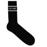 CELINE SOCKS IN STRIPED COTTON WHITE