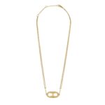 CELINE TRIOMPHE NECKLACE IN GOLD BRASS