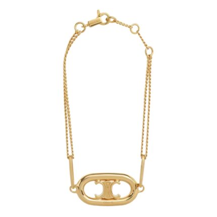 CELINE TRIOMPHE BRACELET IN BRASS WITH GOLD FINISH