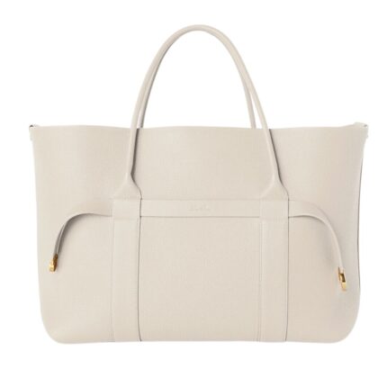 LORO PIANA LARGE GHIERA SHOPPER LIGHT TRAVERTINE