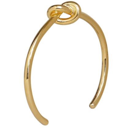 CELINE KNOT EXTRA THIN BRACELET IN BRASS WITH RHODIUM FINISH