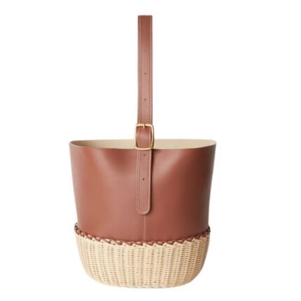 LORO PIANA CEDAR BUCKET BAG MALT-WHITE