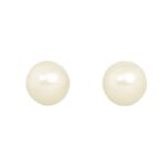 LES PERLES CELINE EARRINGS IN RESIN PEARLS AND BRASS WITH GOLD FINISH