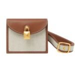 LORO PIANA EXTRA POCHETTE BELT NATURAL