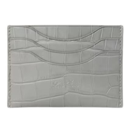 LORO PIANA EXTRA CARD HOLDER EUCALYPTUS