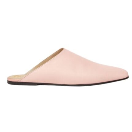 LORO PIANA ALBA FLAT MULE FLUFFY PINK
