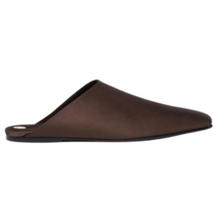 LORO PIANA ALBA FLAT MULE TABAC COLONIA